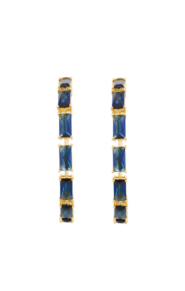 Lantana Simple Baguette Hoops
